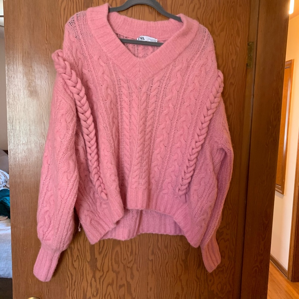 Zara pink sweater